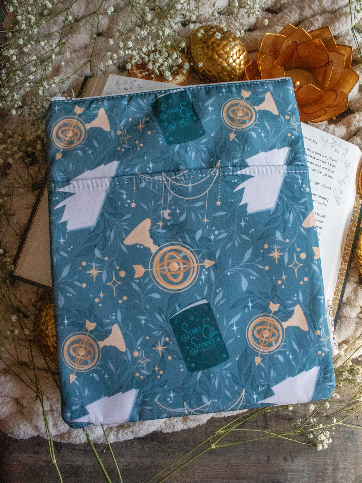 Water-Resistant Book / Tablet Sleeve | Stars & Stories