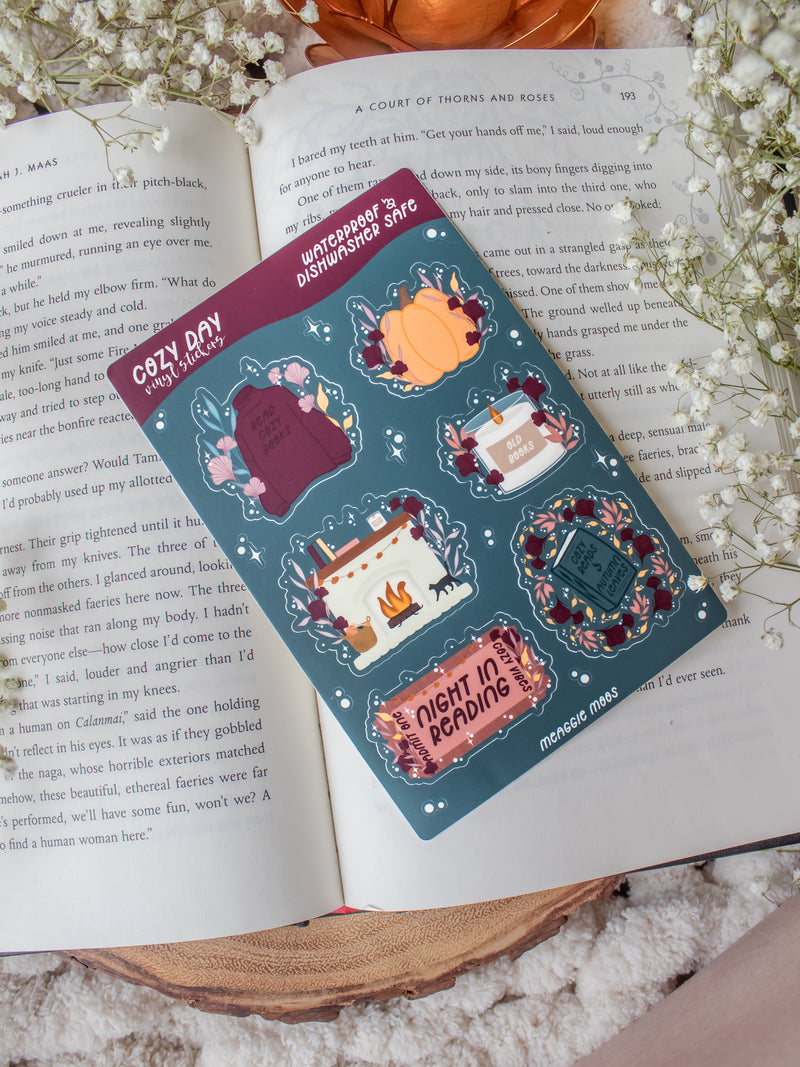 Cozy Night in Reading Sticker Sheet