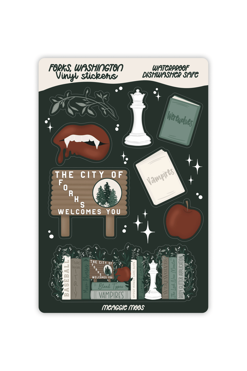 Forks, Washington Sticker Sheet