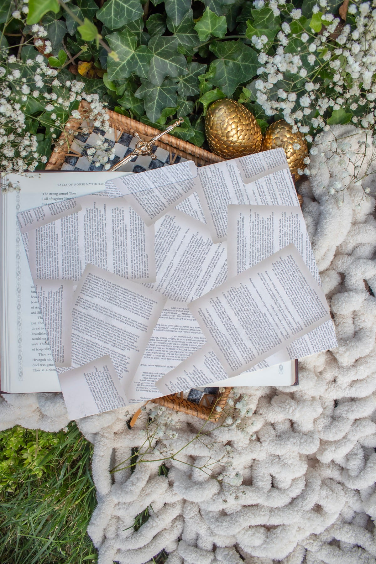 Bookish File Folders Set of 3 | Book Pages