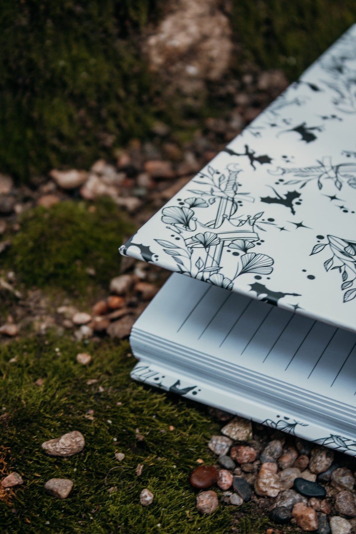 Ivory Swords Hardcover Notebook