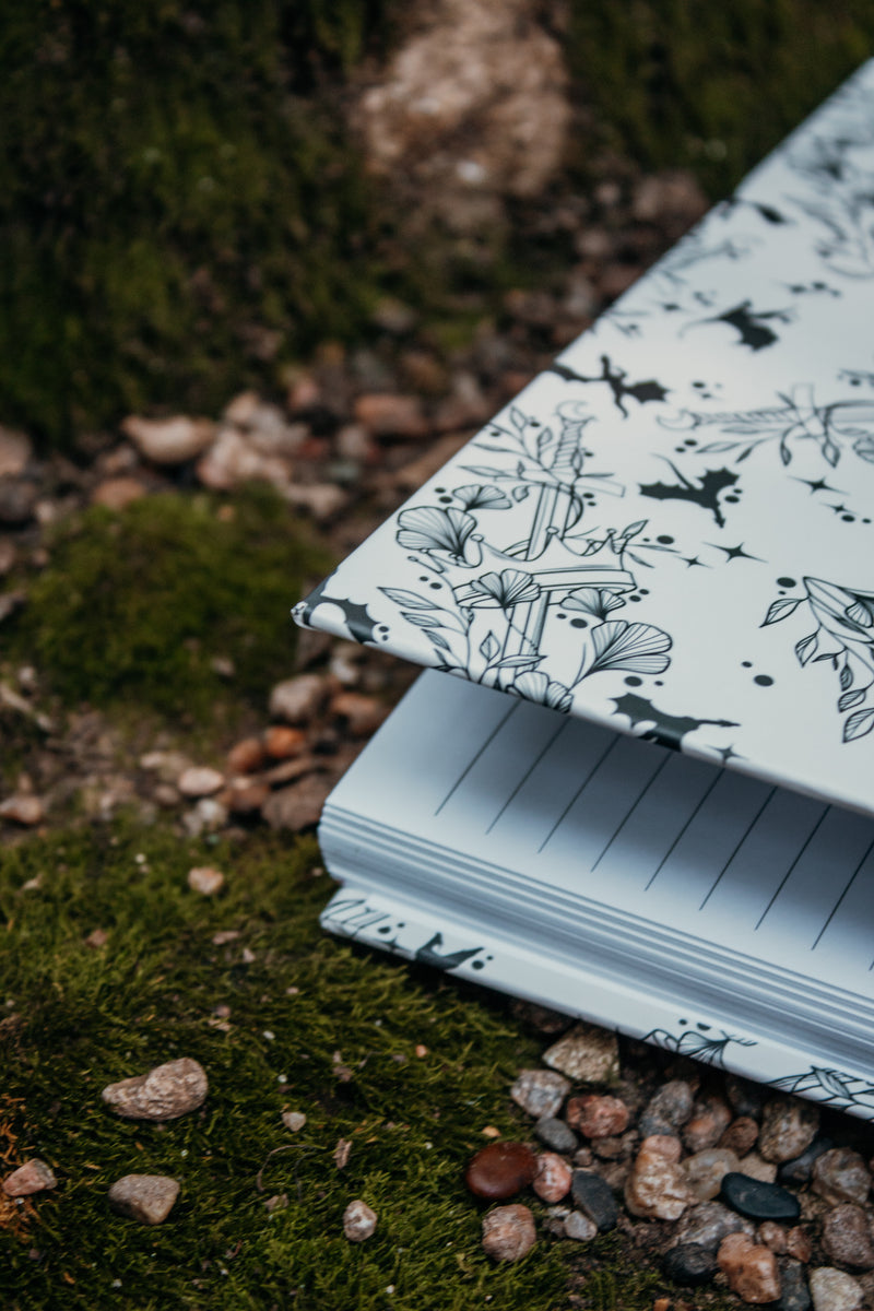 Ivory Swords Hardcover Notebook