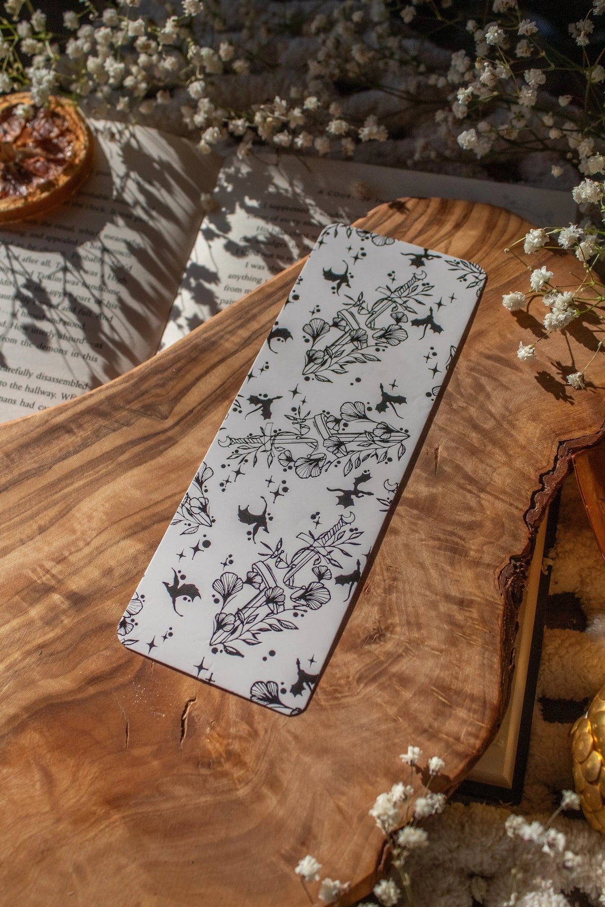 Ivory Swords Foil Bookmark