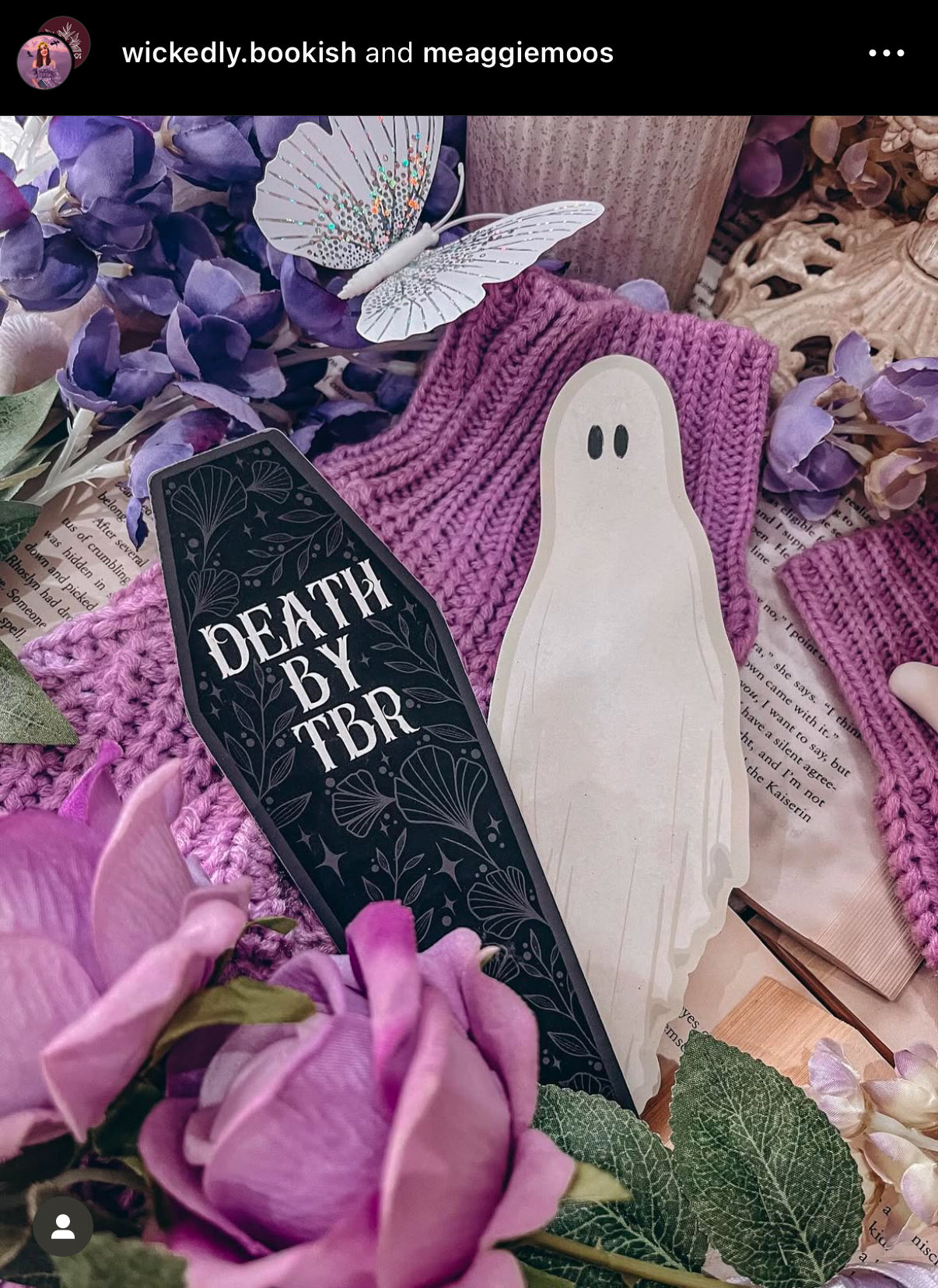 Death By TBR Coffin Bookmark