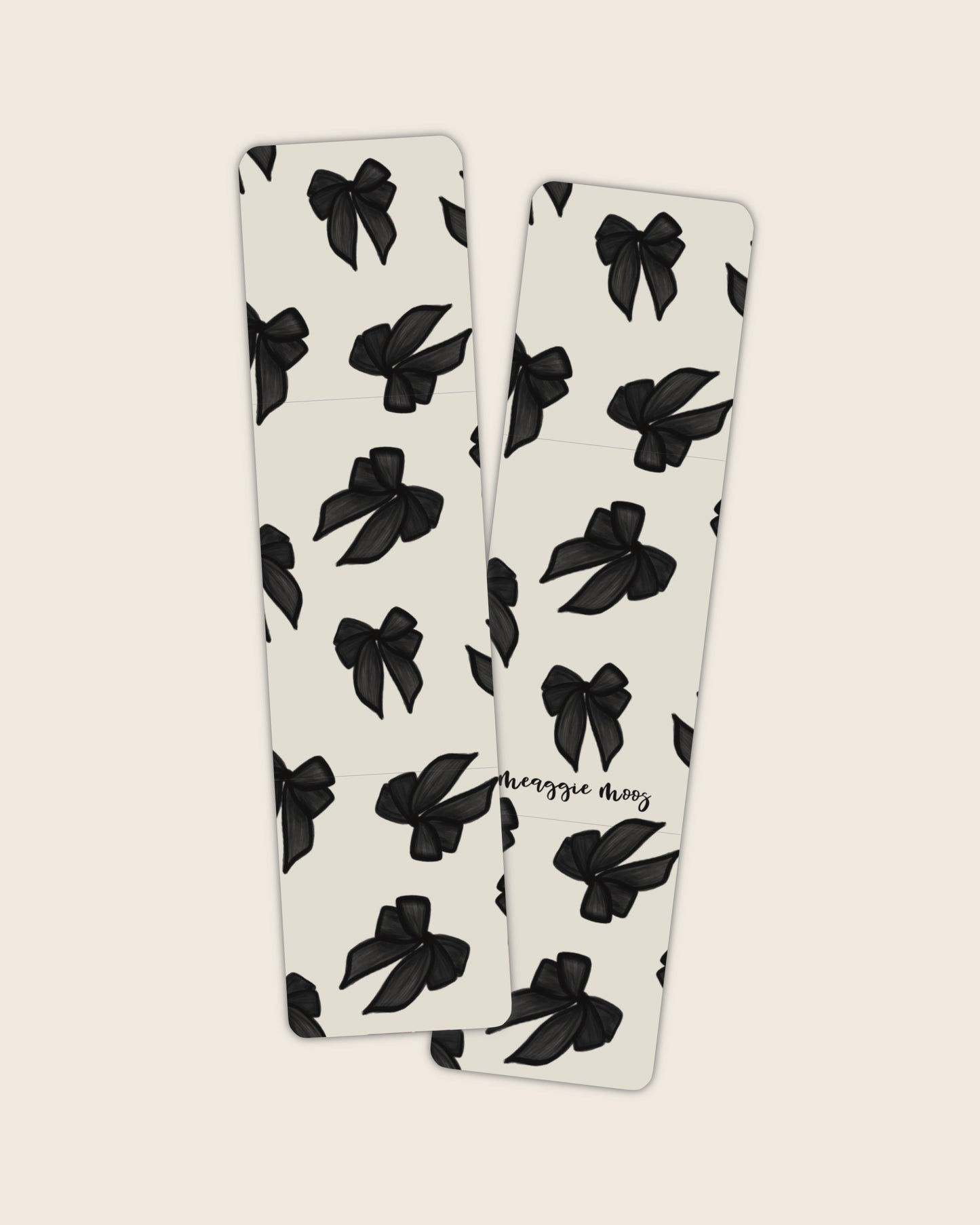 Bookmark | Black & Ivory Bows