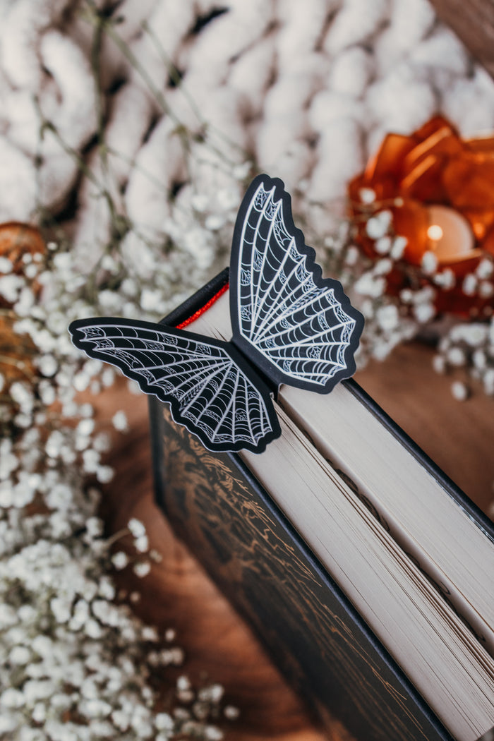 Spiderweb Butterfly Wings 3D Bookmark