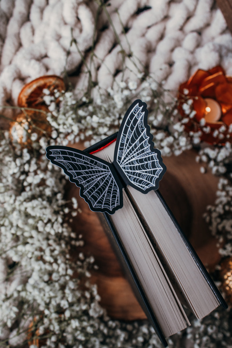 Spiderweb Butterfly Wings 3D Bookmark