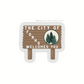 Welocome to Forks Washington Sign Waterproof Sticker | 2"x 1.7”