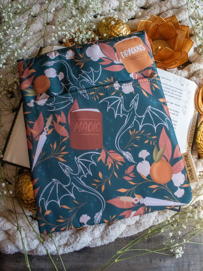 Water-Resistant Book / Tablet Sleeve | Dragons Grove