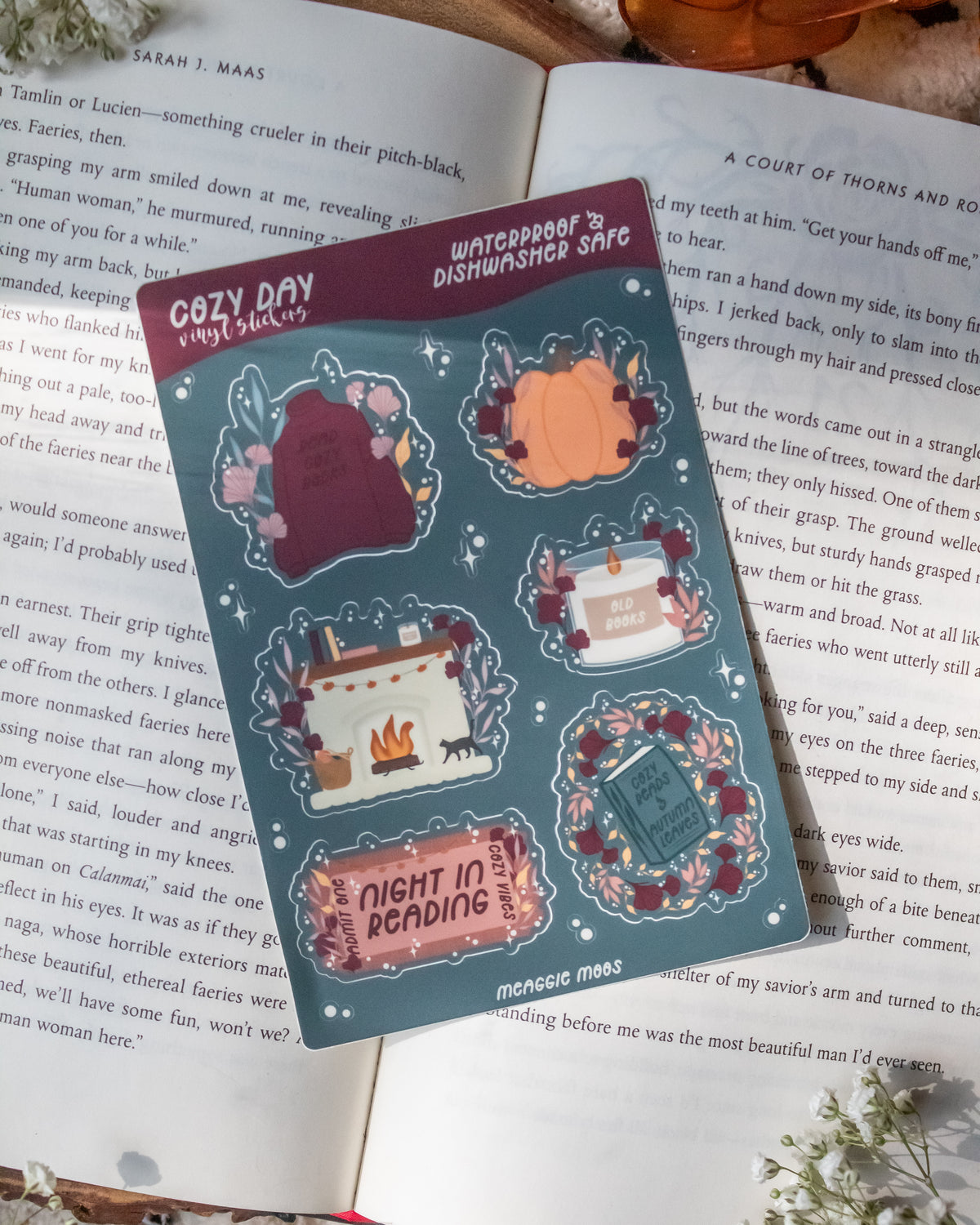 Cozy Night in Reading Sticker Sheet