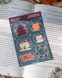 Cozy Night in Reading Sticker Sheet