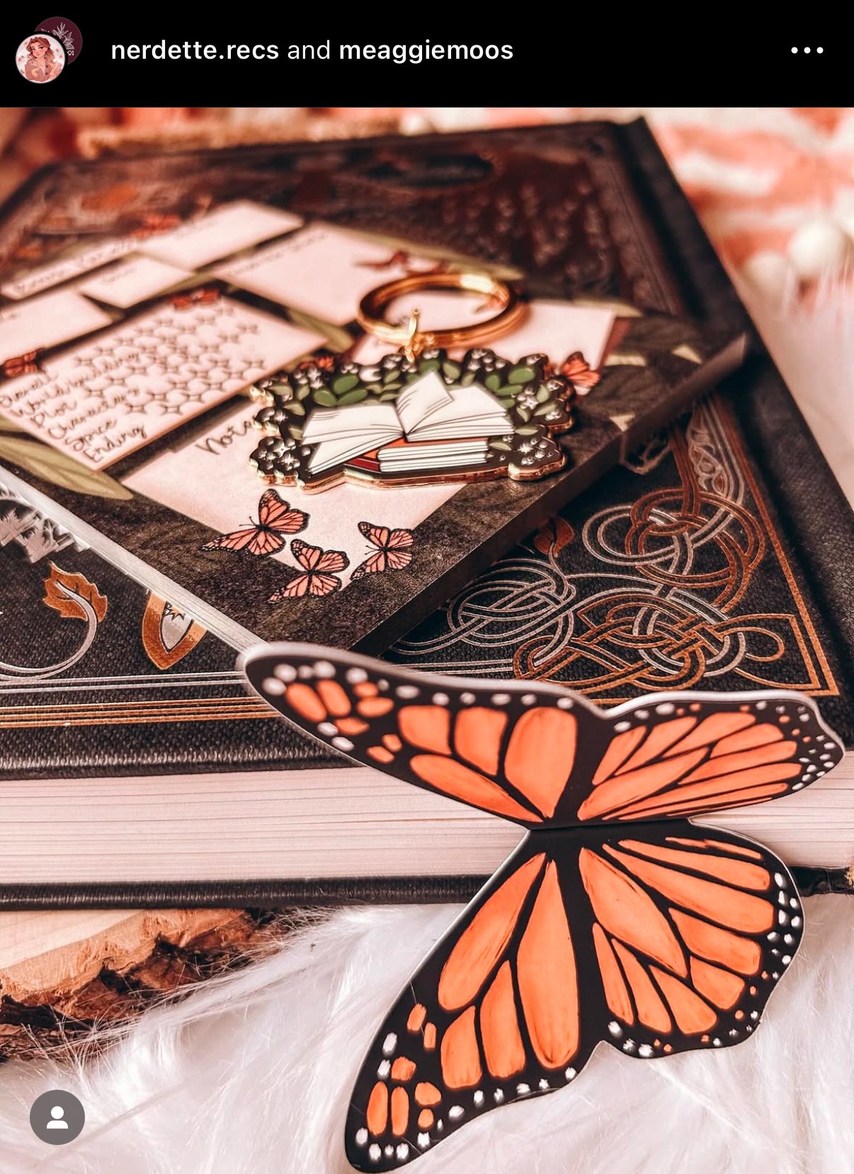 Monarch Butterfly Wings 3D Bookmark