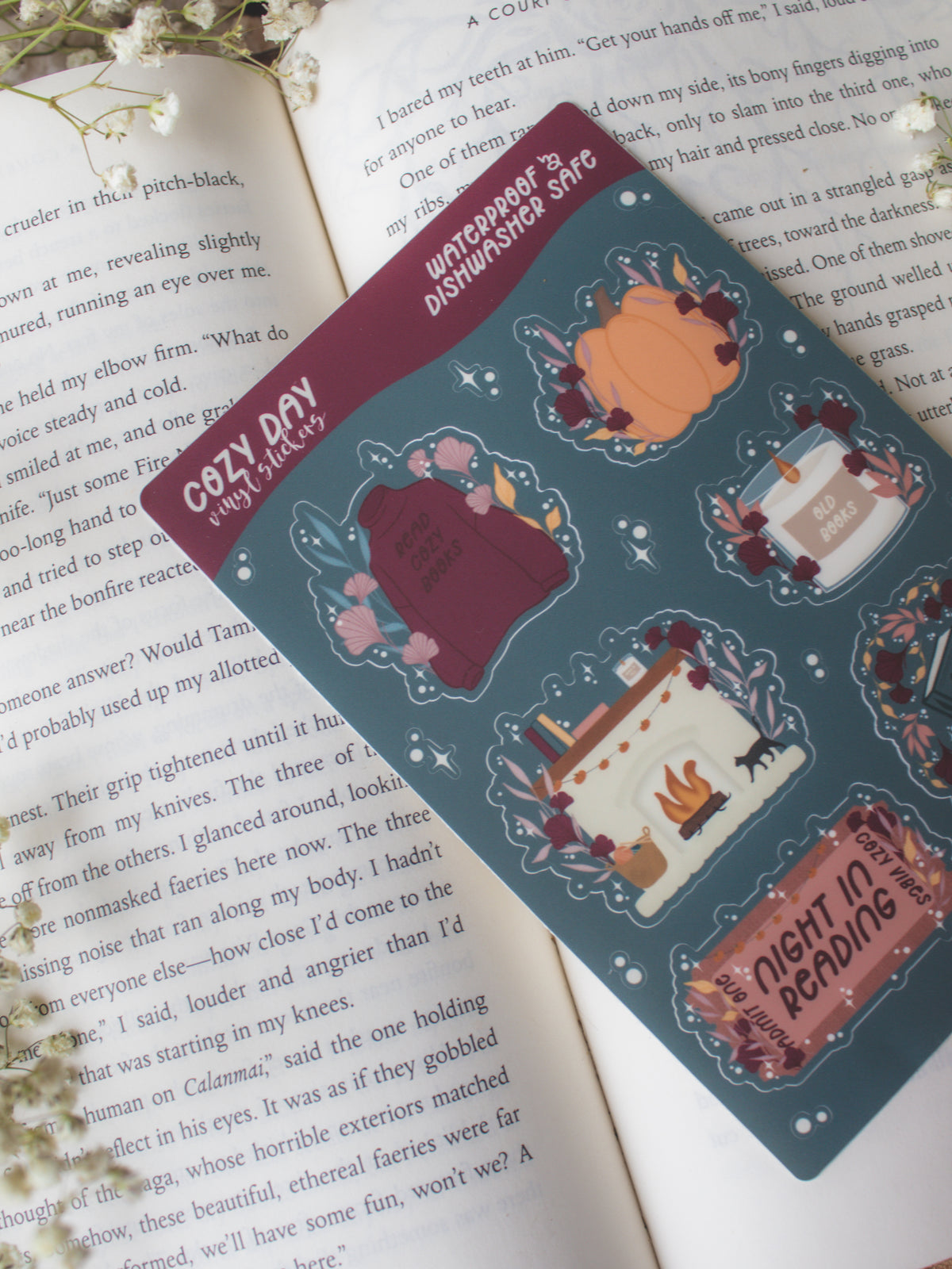 Cozy Night in Reading Sticker Sheet