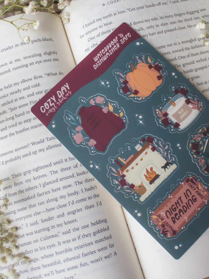 Cozy Night in Reading Sticker Sheet