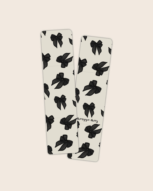 Bookmark | Black & Ivory Bows