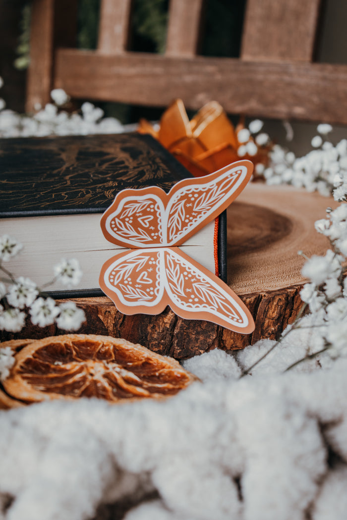 Gingerbread Butterfly Wings 3D Bookmark