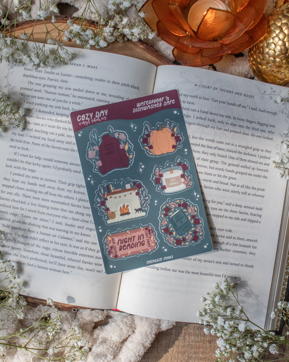 Cozy Night in Reading Sticker Sheet