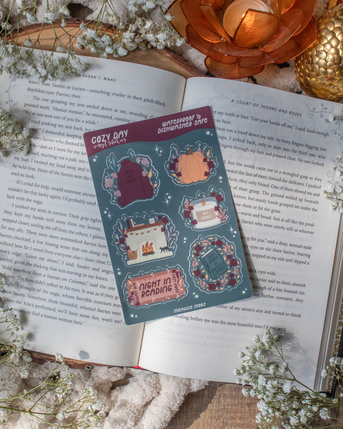 Cozy Night in Reading Sticker Sheet