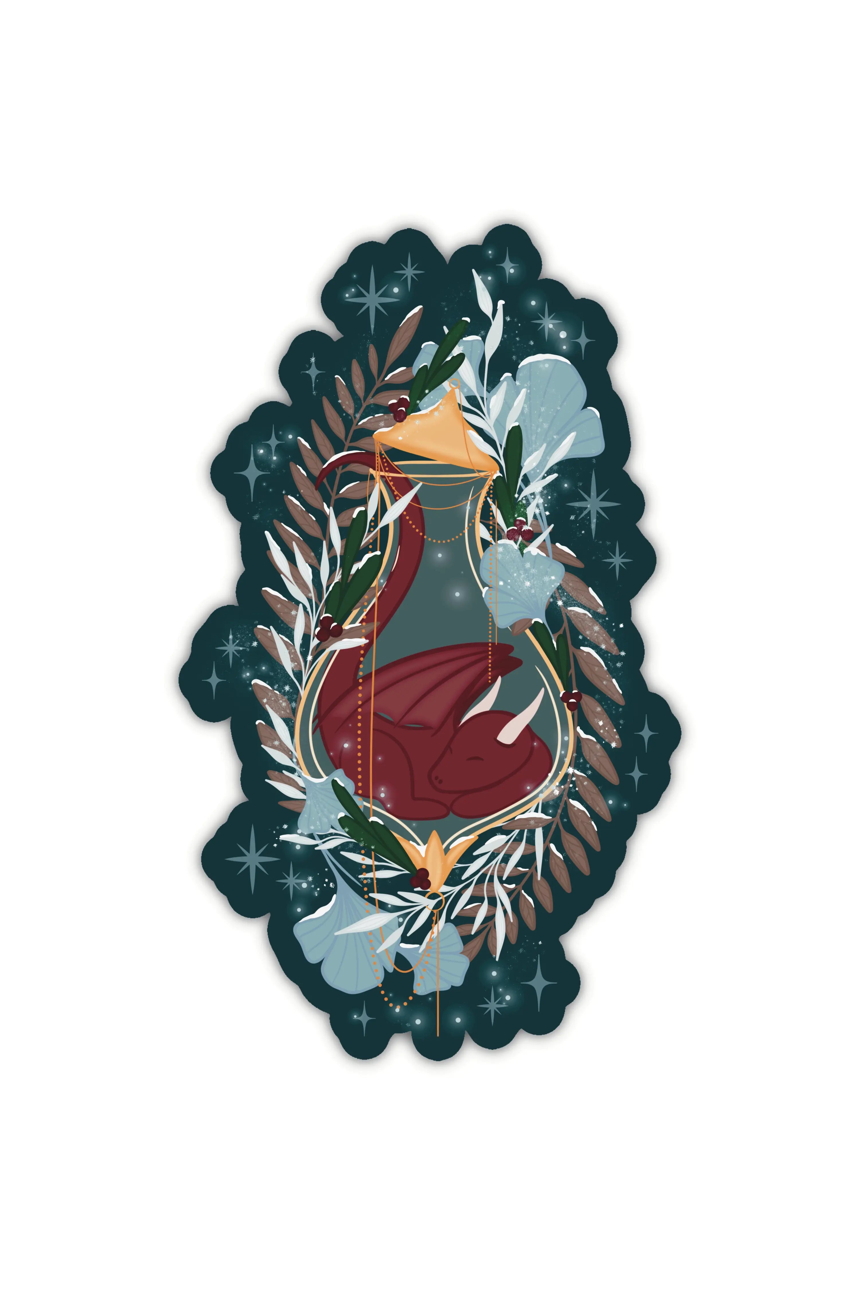 Winter Dragon Elixir Vinyl Sticker – Meaggie Moos