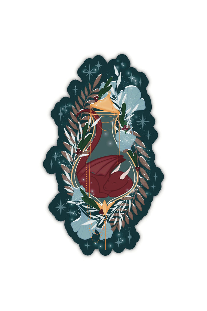 Winter Dragon Elixir Vinyl Sticker