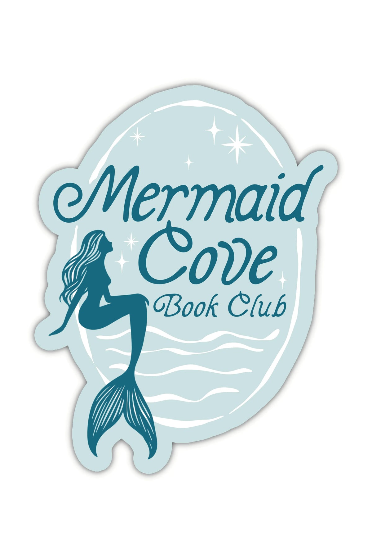 Mermaid Cove Book Club Waterproof Vinyl Sticker