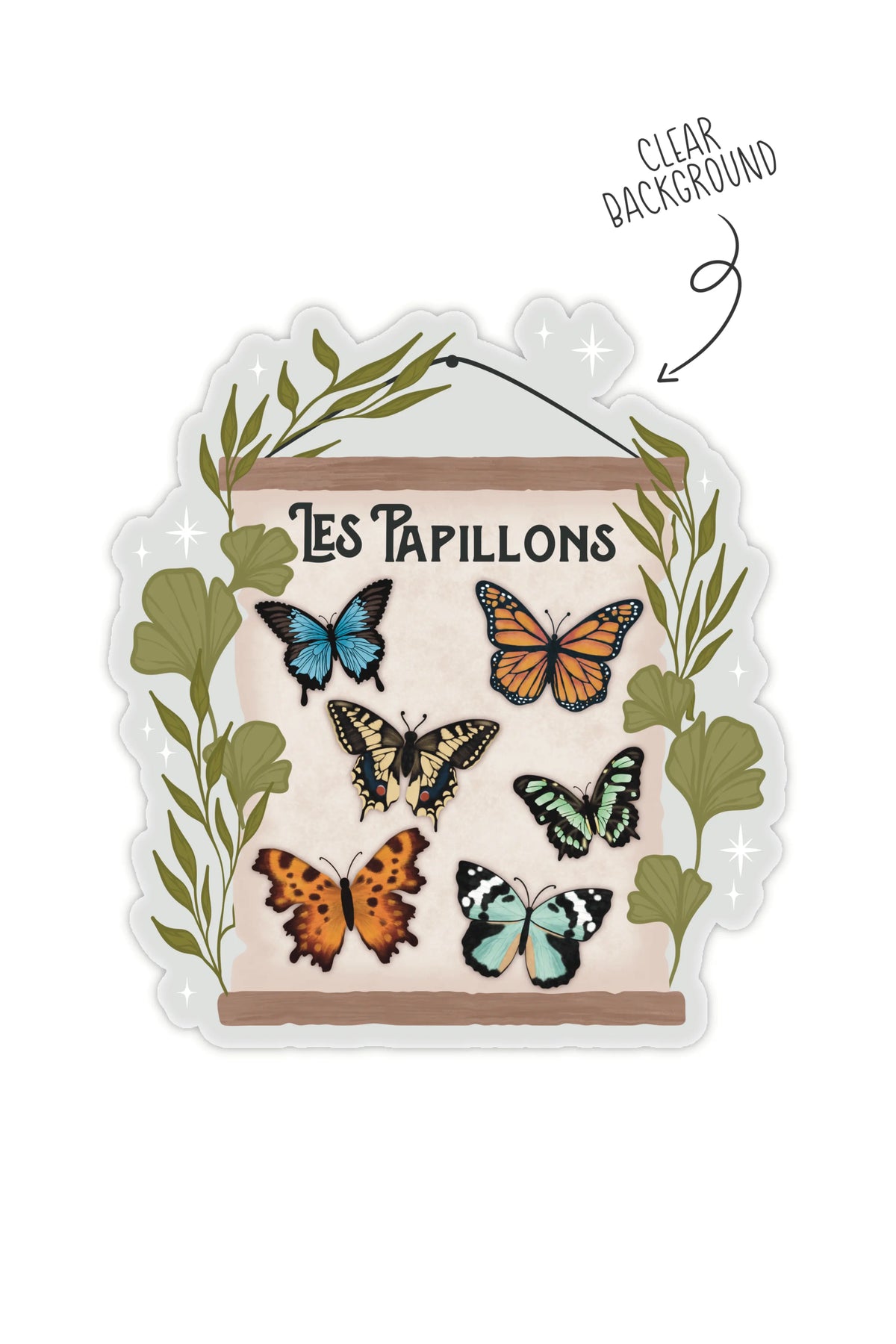 Butterfly Banner Sticker