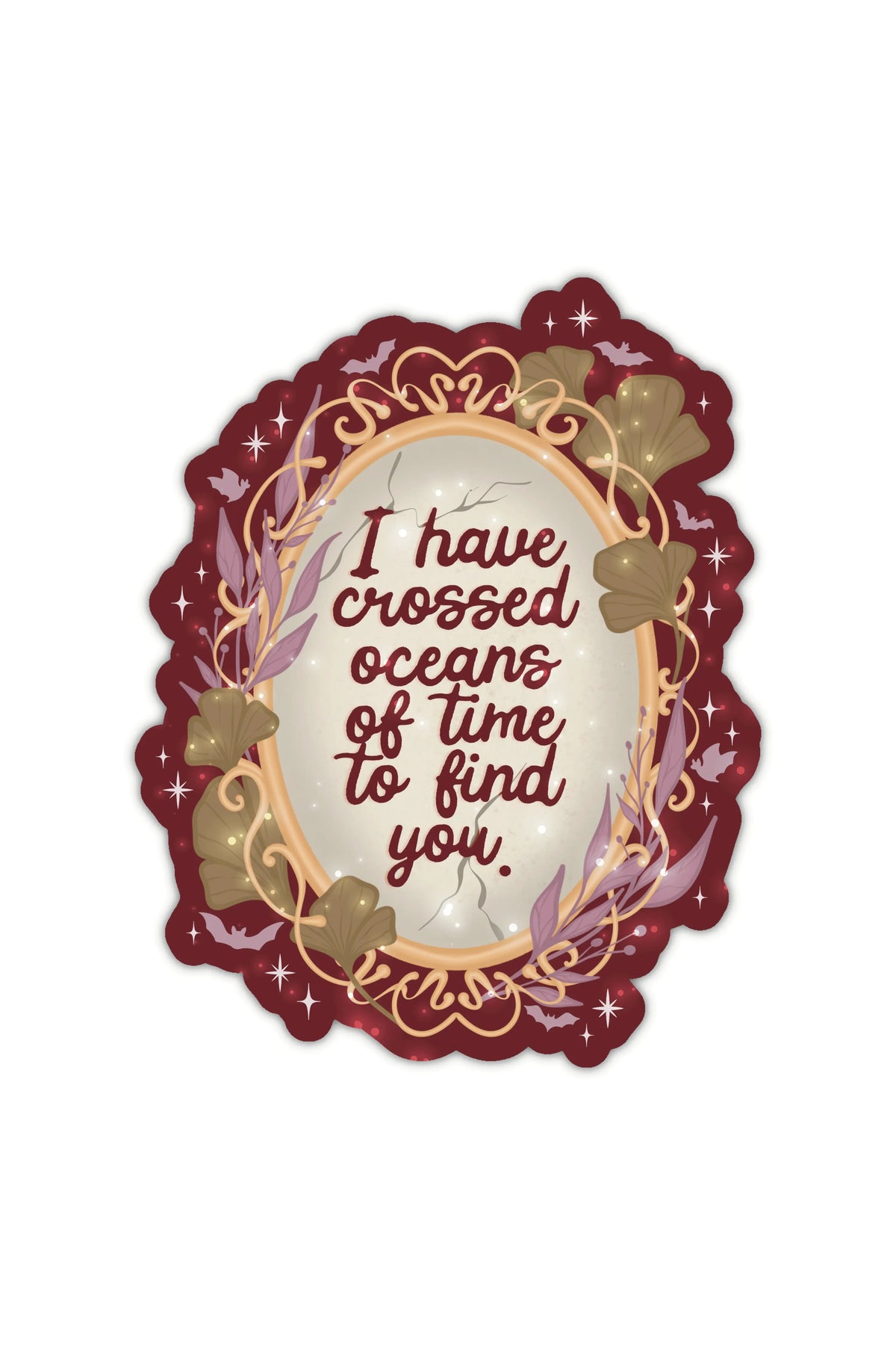 Dracula Oceans of Time Quote Sticker