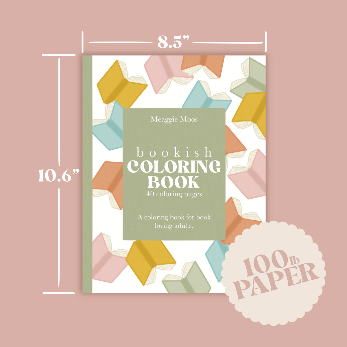 Bookish Coloring Book for Adults