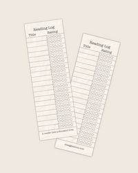Reading Log Bookmark