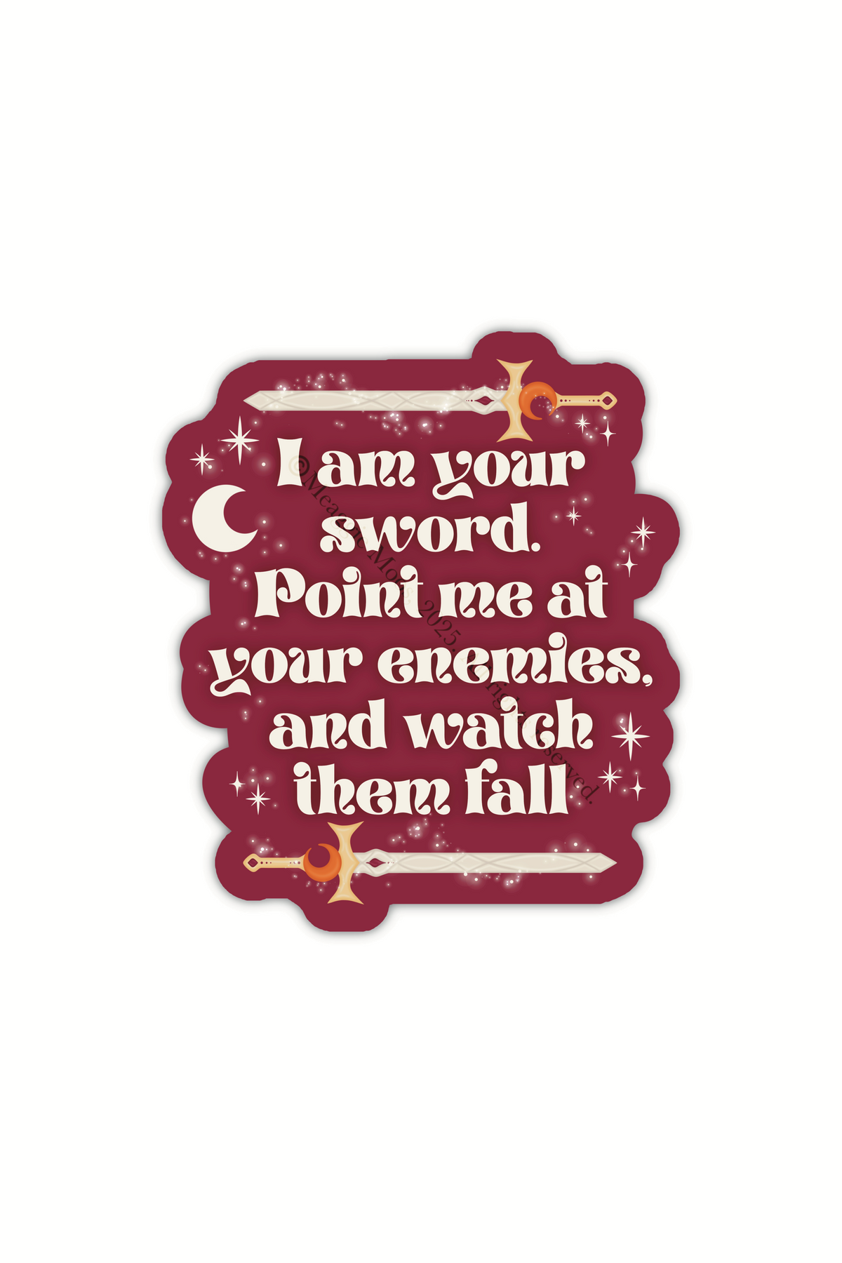 Watch Them Fall Quote Vinyl Sticker