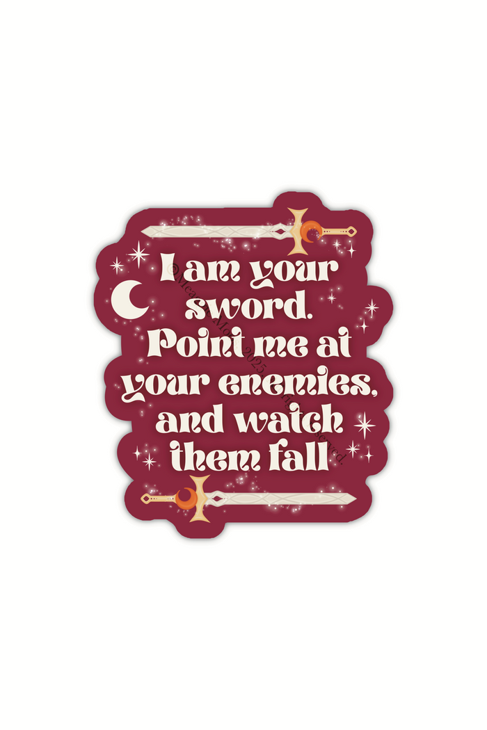 Watch Them Fall Quote Vinyl Sticker