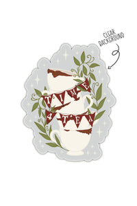 Alice in Wonderland Sticker | Tea Party Cup Stack