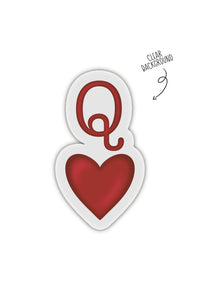 Alice in Wonderland Sticker | Queen of Hearts