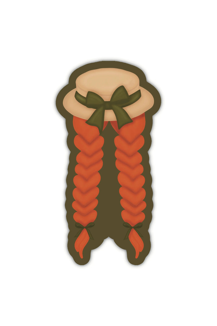 Anne of Green Gables Sticker | Hat & Braids