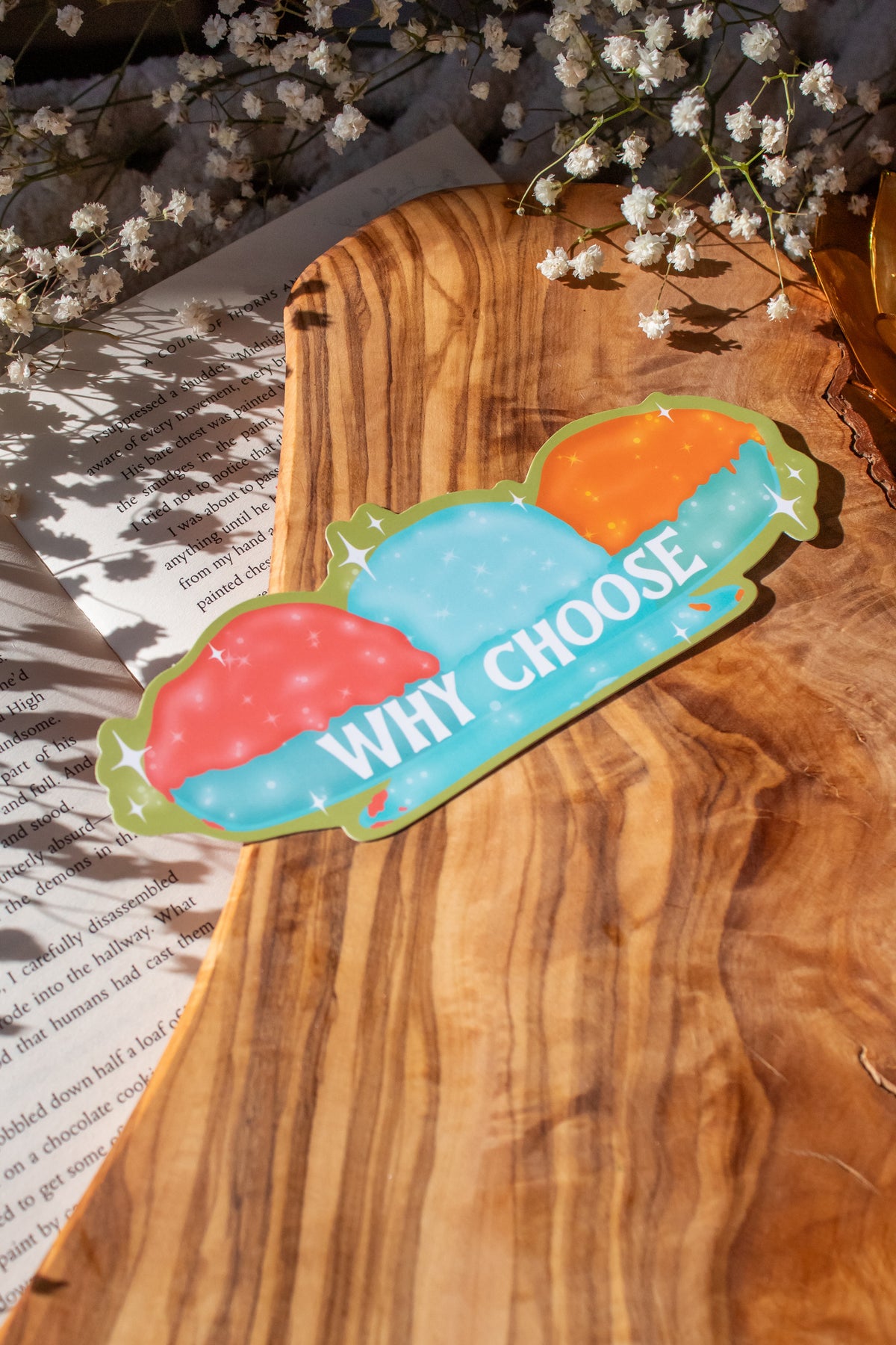 Romance Reader Book Trope Why Choose Sundae Die-Cut Bookmark