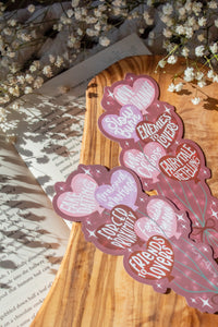 Valentines Day Book Trope Heart Balloons Die-Cut Bookmark