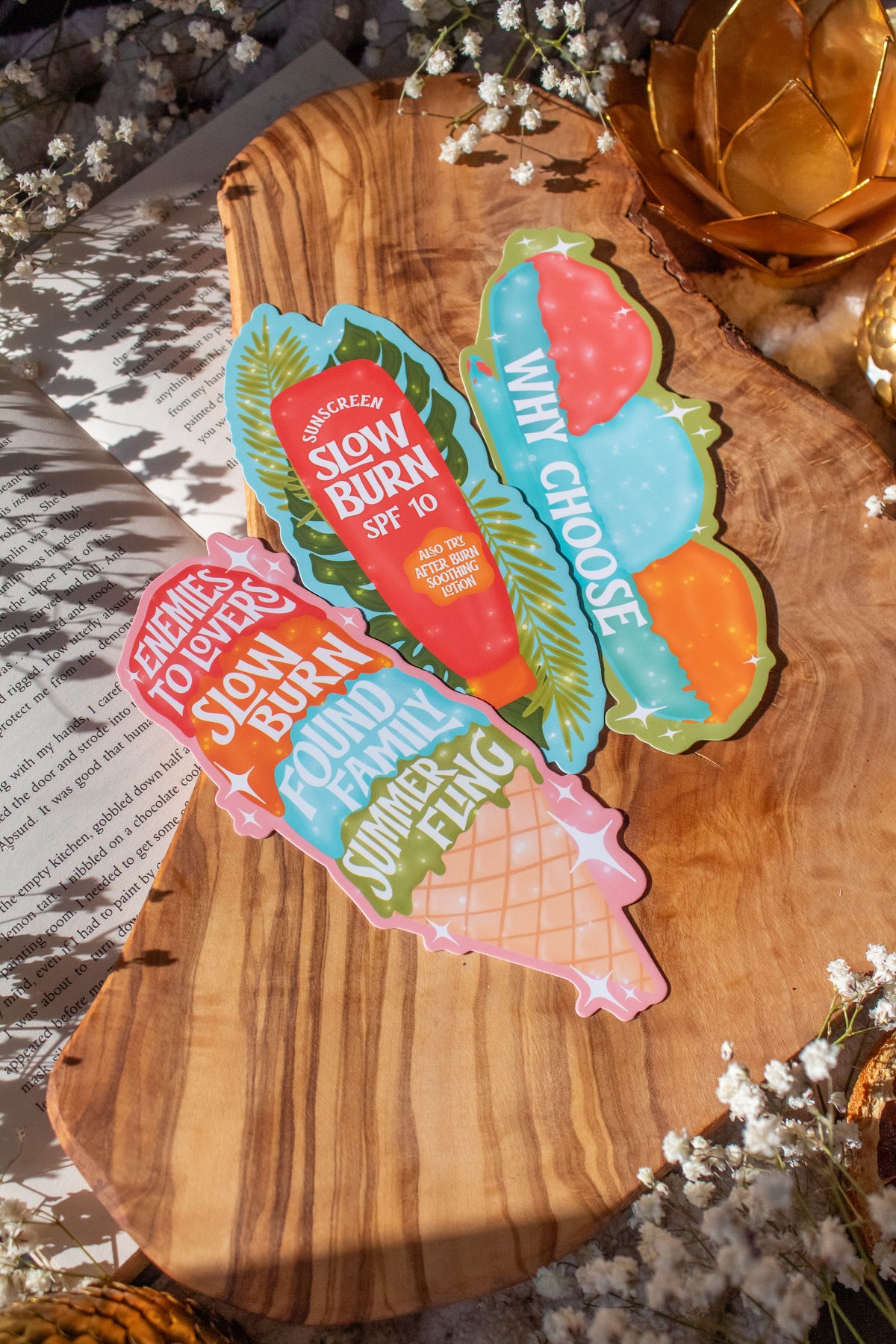 Romance Reader Book Trope Why Choose Sundae Die-Cut Bookmark