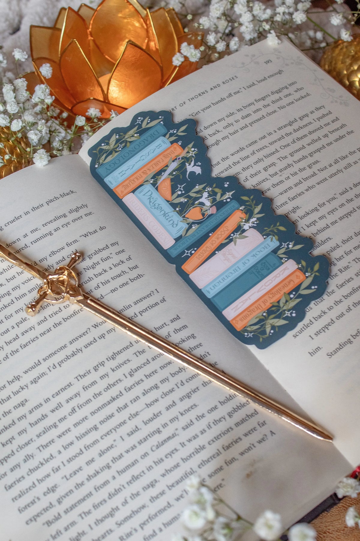 Fourth Wing Bookmark | Color Violet's Bookshelf