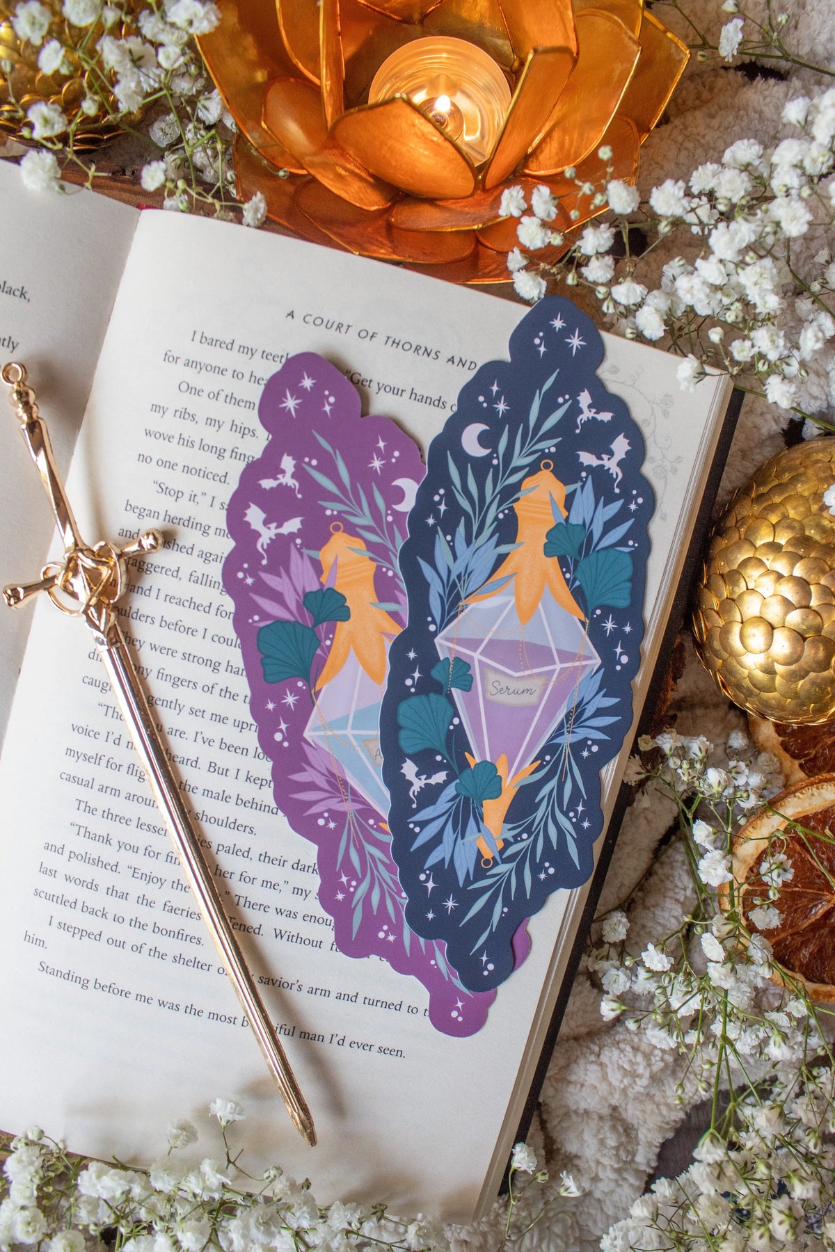 Fourth Wing Bookmark | Serum & Antidote Vial