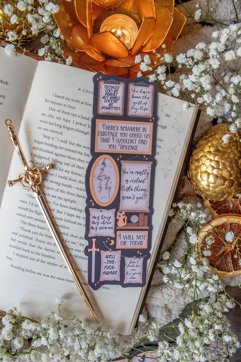 Fourth Wing Bookmark | Quote Wall