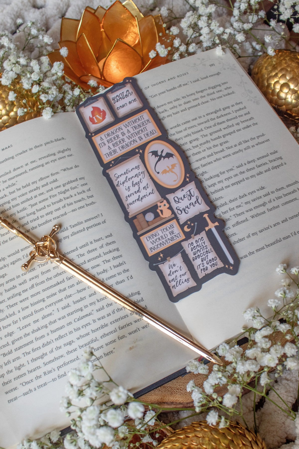 Fourth Wing Bookmark | Quote Wall