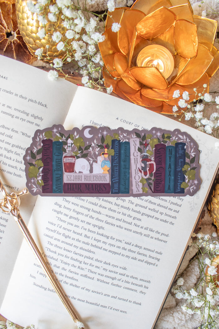 Serpent and The Wings of Night Die-Cut Bookmark | Oraya's Bookshelf
