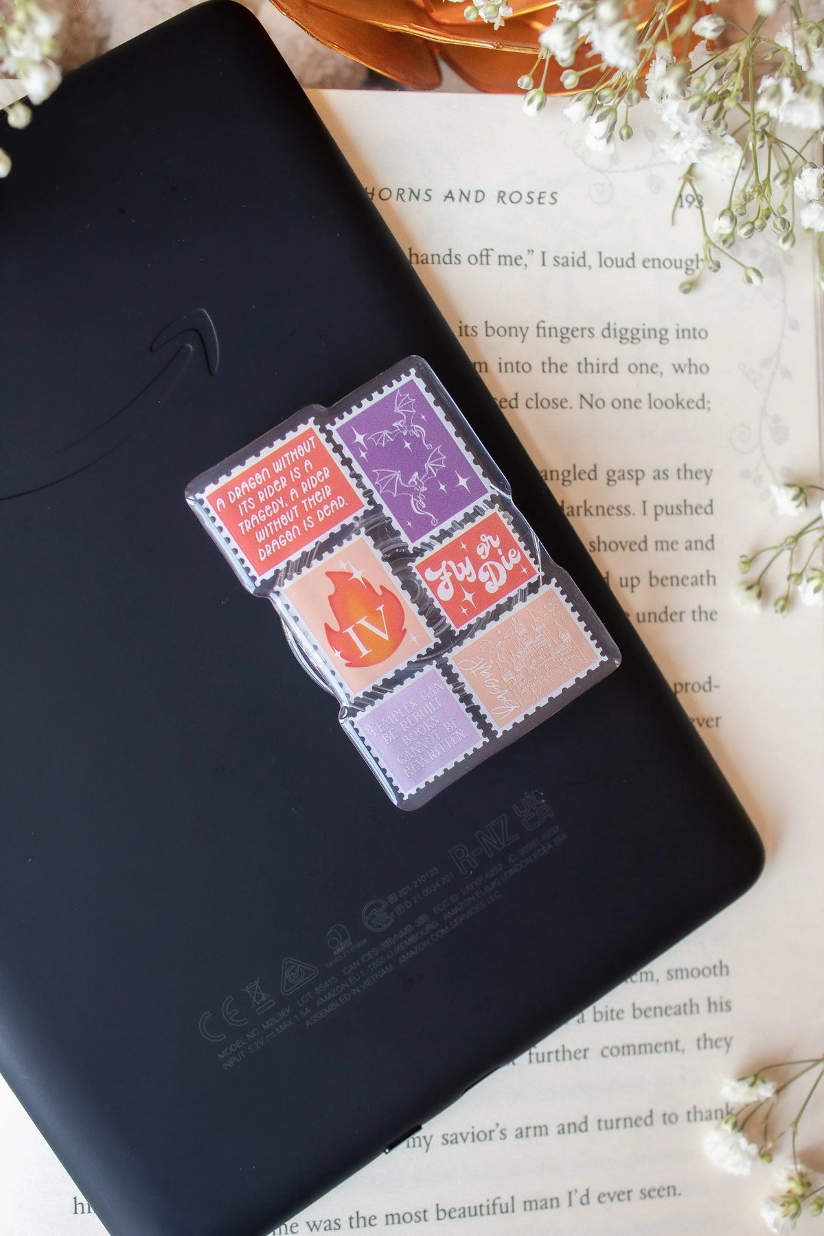 Fourth Wing | Stamps Kindle / Phone Grip