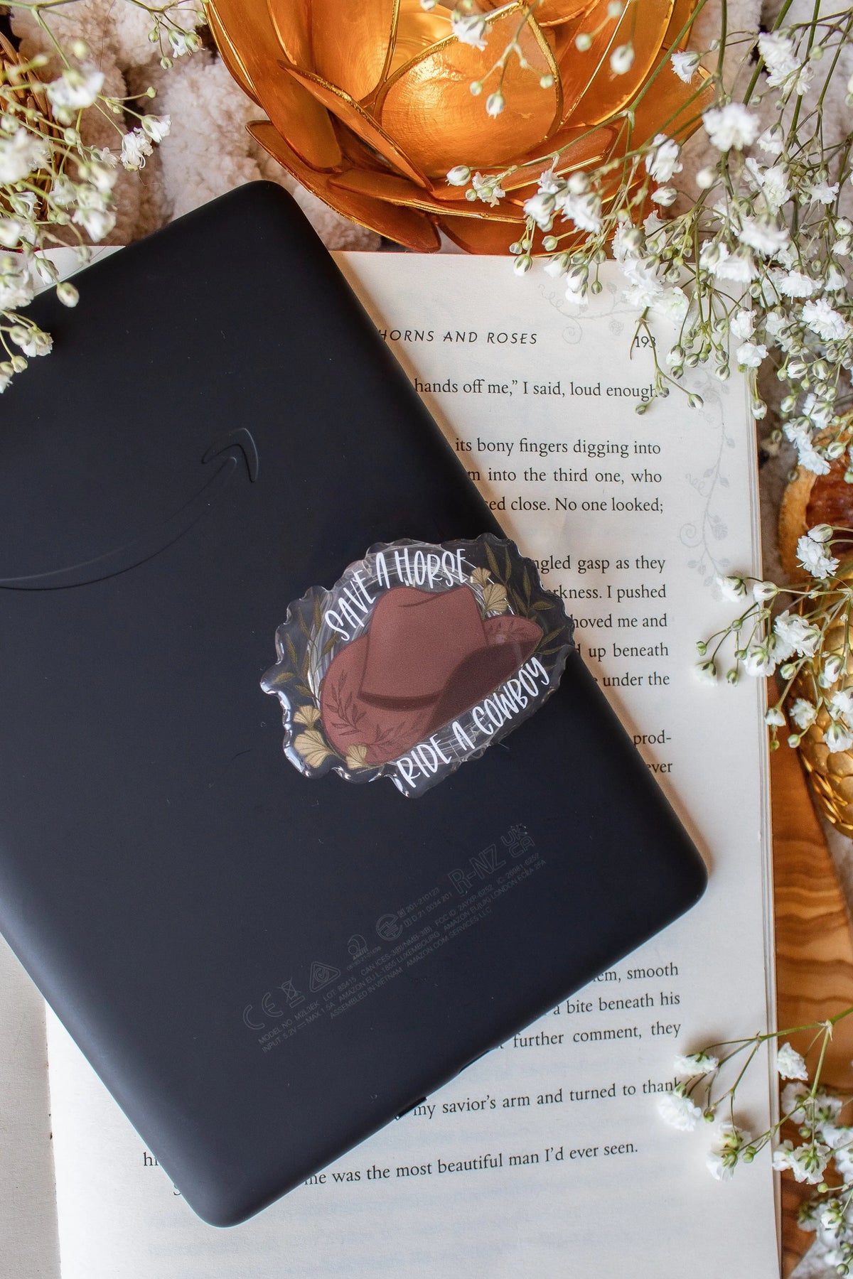 Save A Horse Ride A Cowboy Kindle / Phone Grip