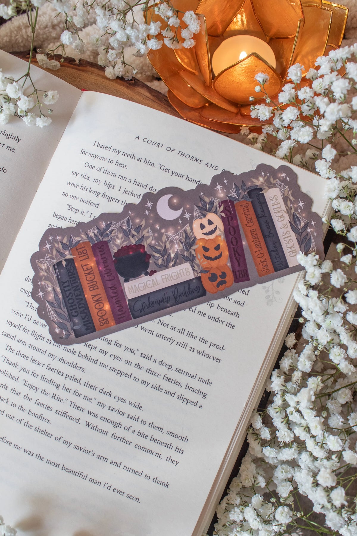 Spooky Cute Bookshelf Die-Cut Bookmark