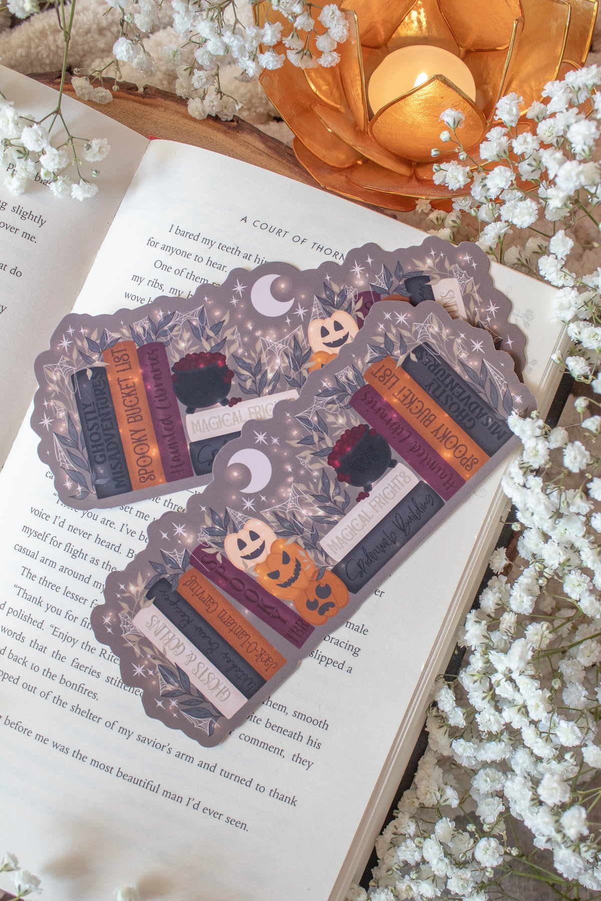 Spooky Cute Bookshelf Die-Cut Bookmark