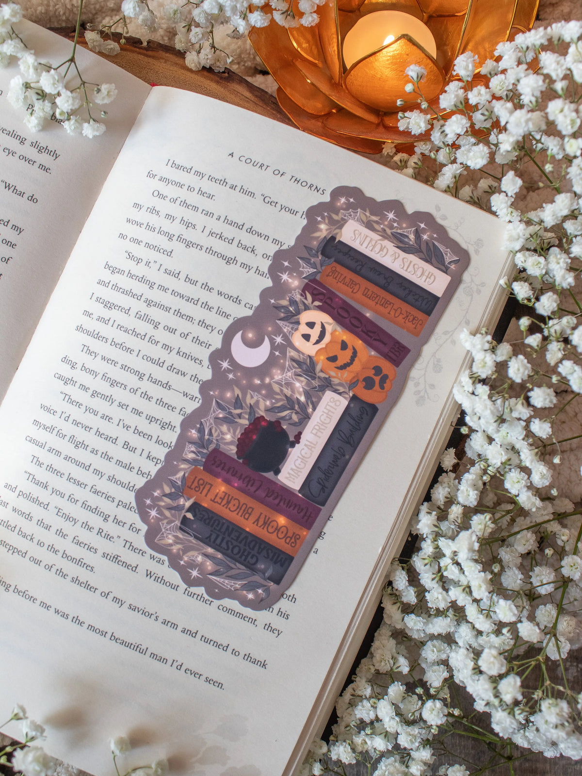 Spooky Cute Bookshelf Die-Cut Bookmark