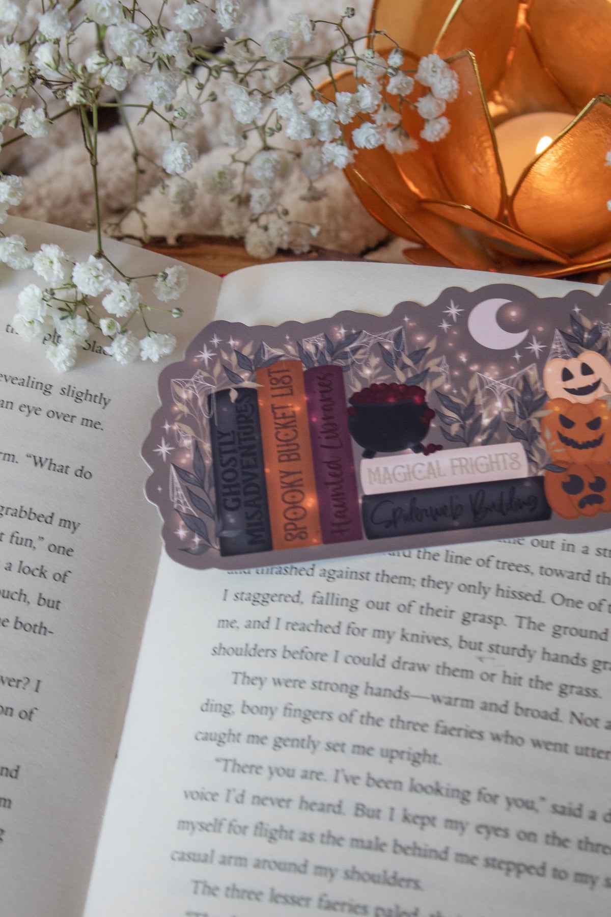 Spooky Cute Bookshelf Die-Cut Bookmark