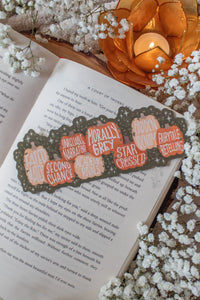 Book Trope Pumpkin Patch Die-Cut Bookmark