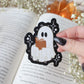 Spooky Book Ghost Waterproof Sticker | 3"x2.4"